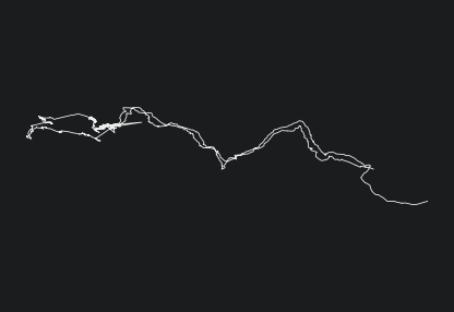Animated GPX track of route Roc des Bœufs Noctambules