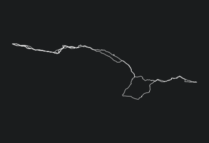 Animated GPX track of route Mittelberg Backcountry Skiing