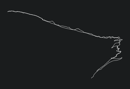 Animated GPX track of route Ischgl Backcountry Skiing