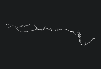 Animated GPX track of route Axams Backcountry Skiing
