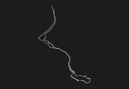 Animated GPX track of route Axams Backcountry Skiing